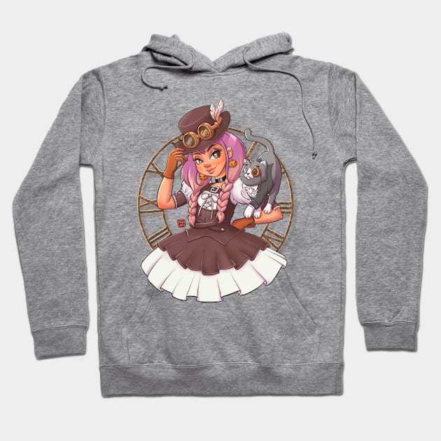 Steampunk duo Hoodie by Miikoluna